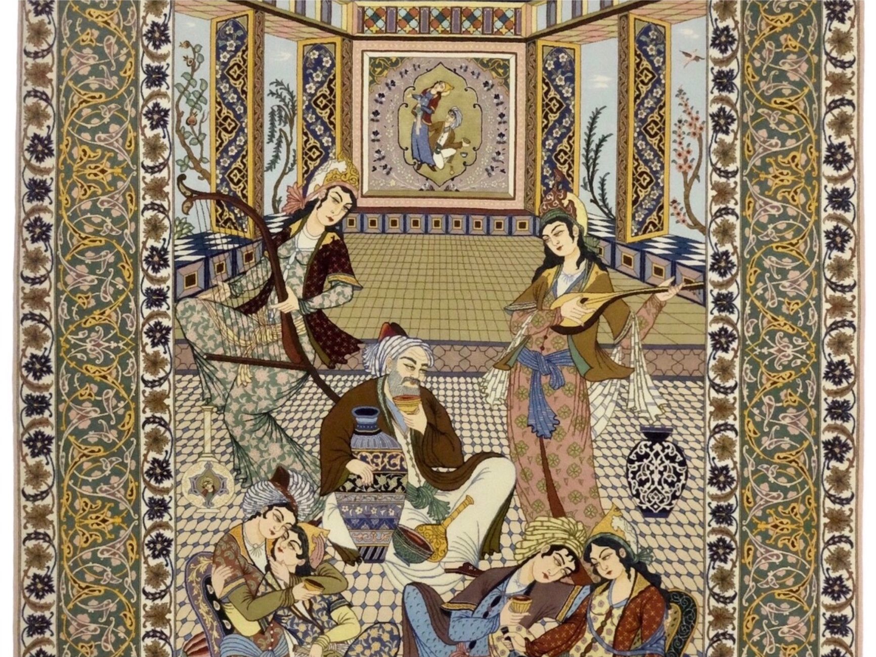 ペルシャ絨毯【ウール】リビングサイズ中　イスファハン産　158×236(cm)　¥3,850,000(税込)