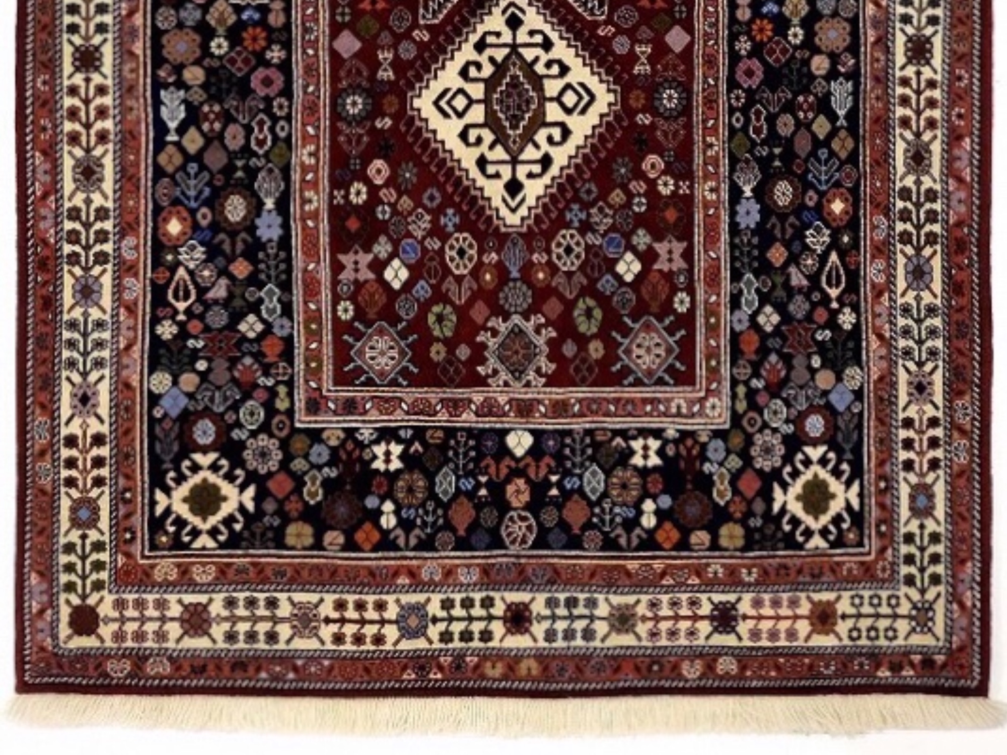 ペルシャ絨毯 トライバルラグ オールドカシュガイ族 98×61cm-