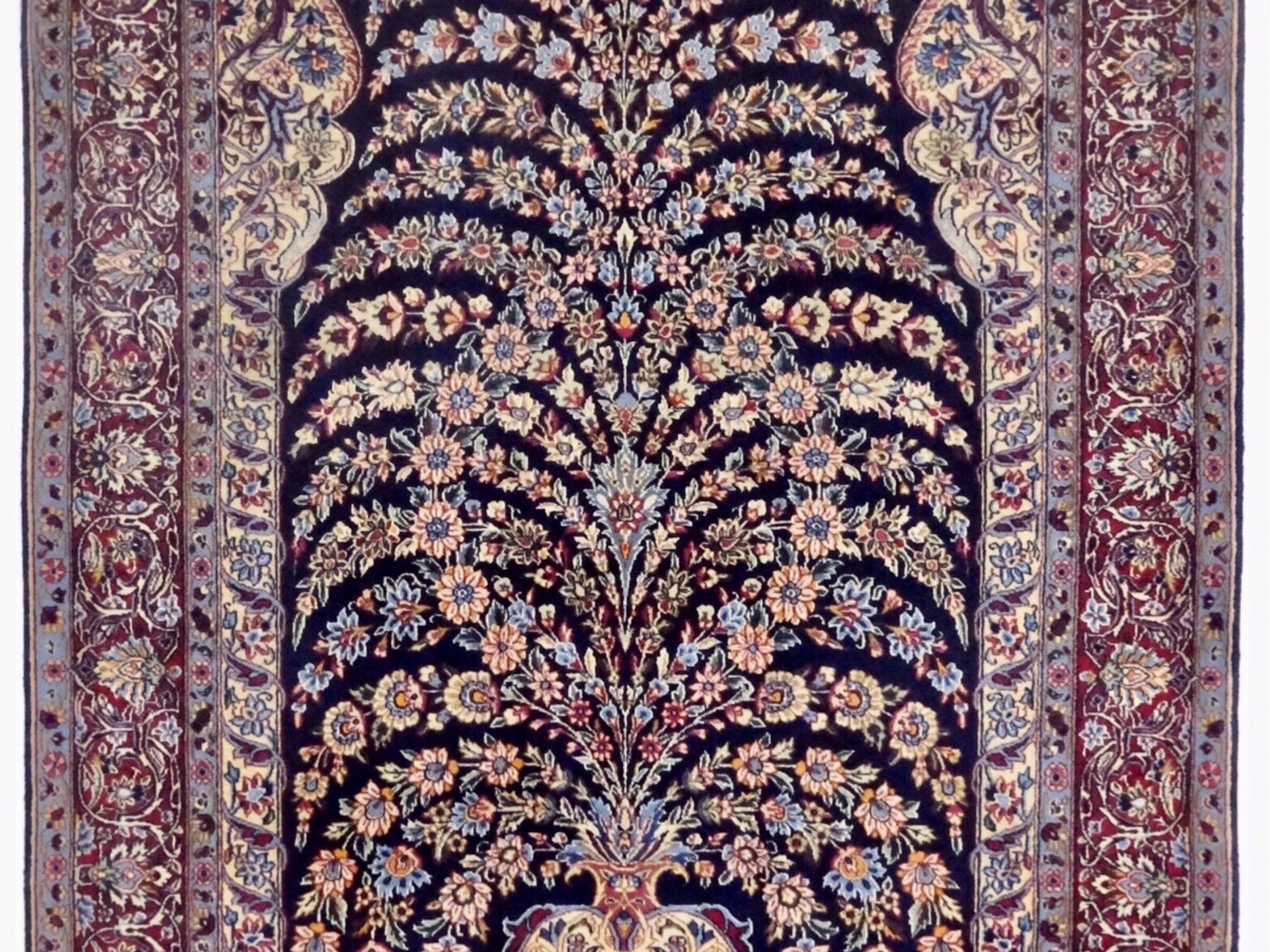 ヤズド産 ペルシャ絨毯 197×147.5cm