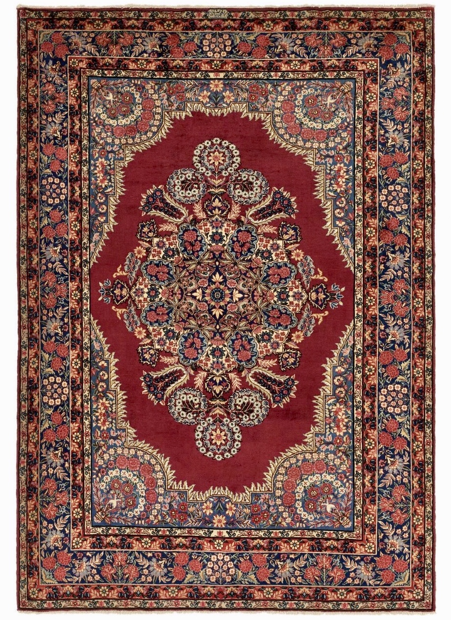 ヤズド産 ペルシャ絨毯 131×79.5cm