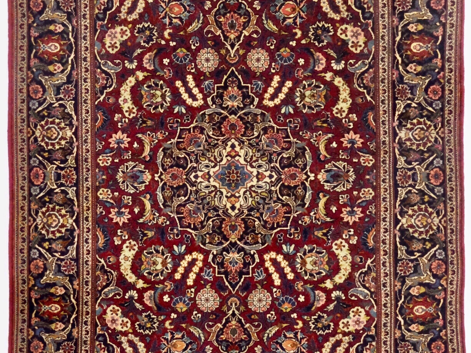 素材ウールペルシャ絨毯 antique - ラグ・カーペット