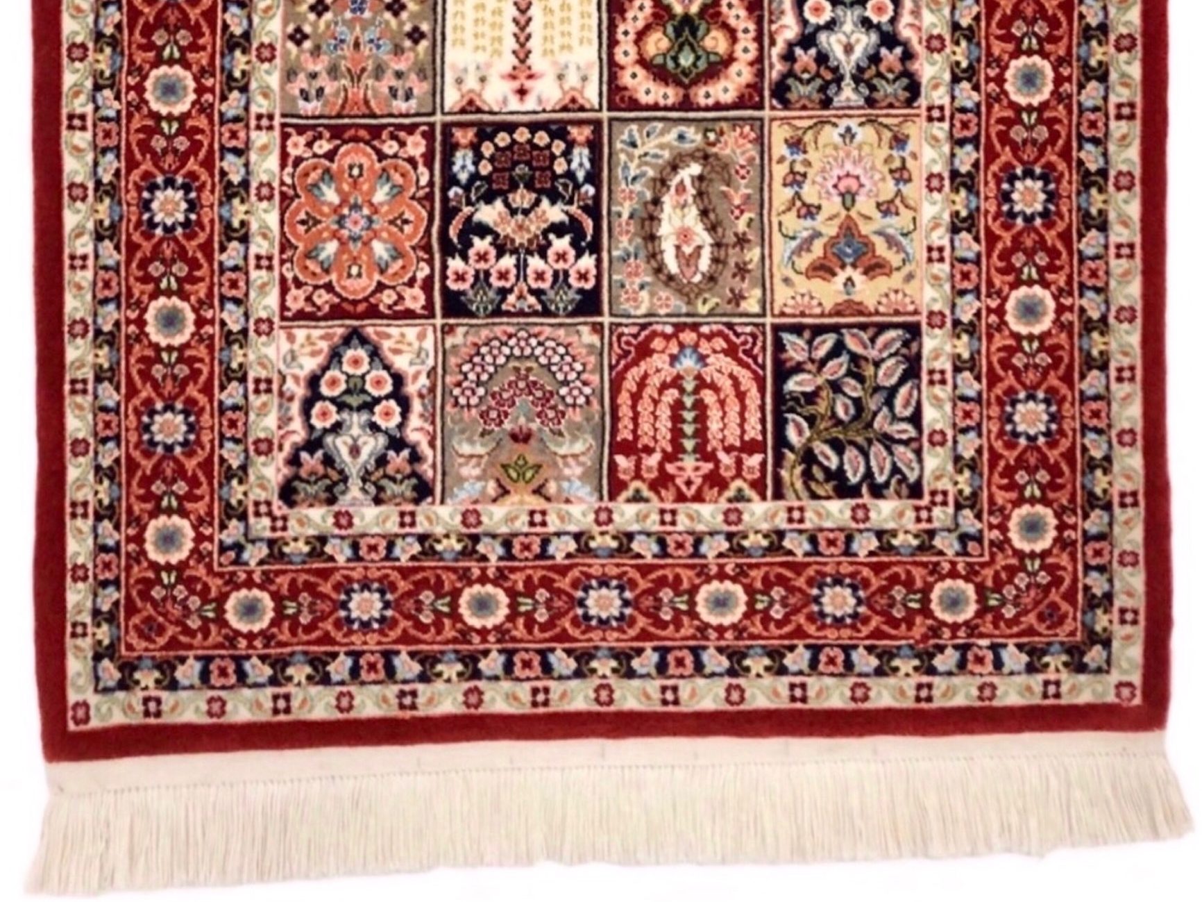 ペルシャ絨毯【ウール】玄関マット中 クム産 80×120(cm) ¥308,000(税込