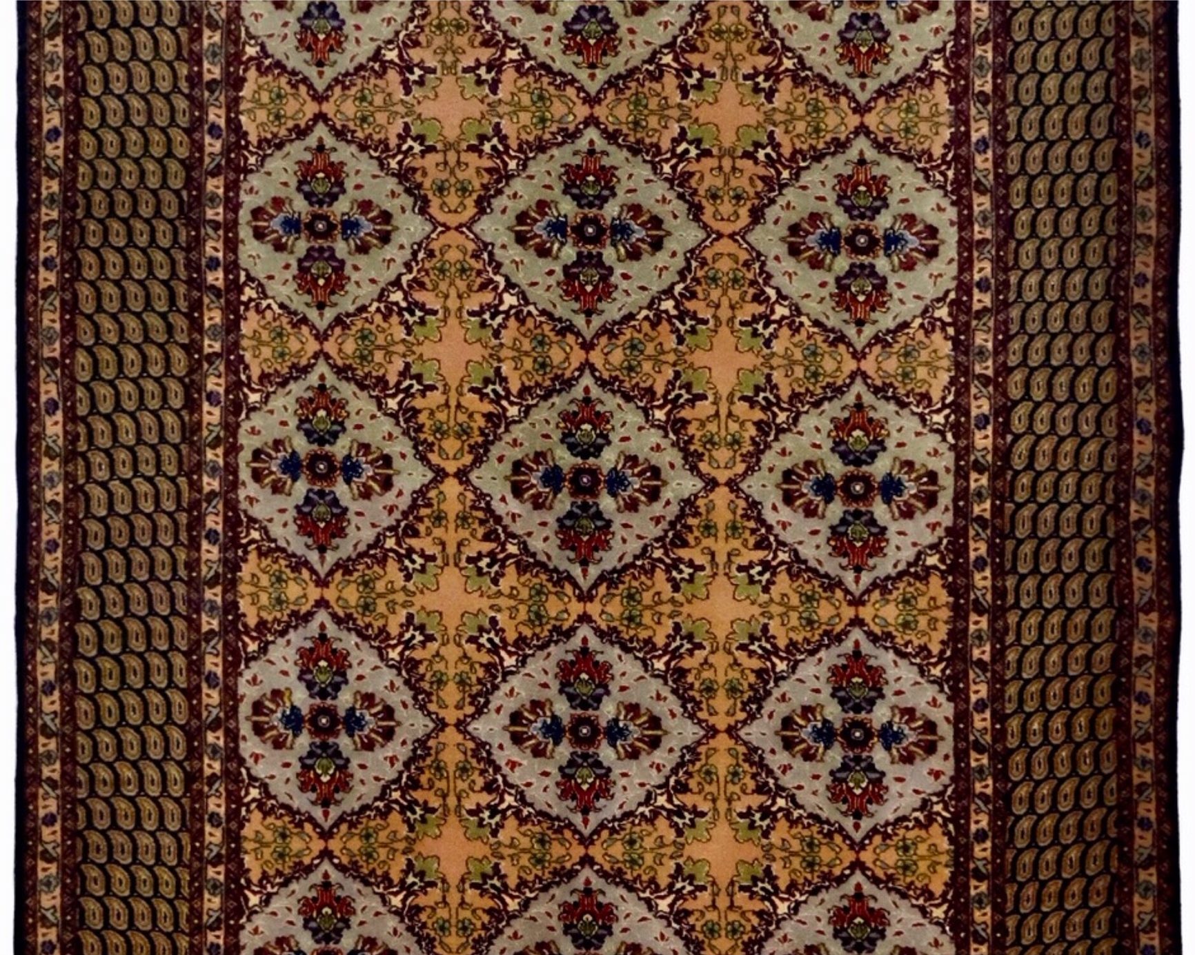 ペルシャ絨毯【アンティーク・オールド絨毯】玄関マット大（100×150