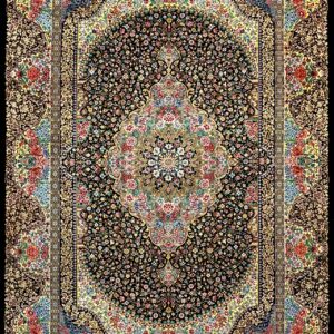 ペルシャ絨毯【逸品シルク】クム(ジャハンギル作) 151×103(cm) *2895