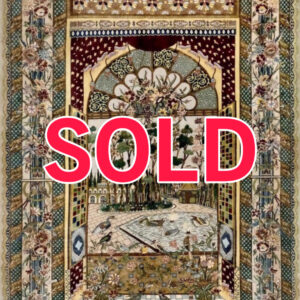 ペルシャ絨毯【逸品シルク】イスファハン(アスガル・ラスーリ作)