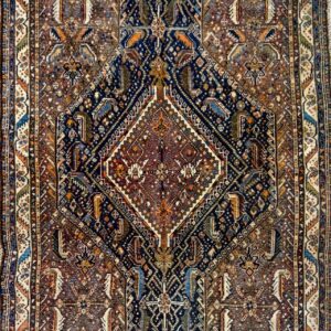 ペルシャ絨毯【トライバルラグ】カシュガイ(1910年代)