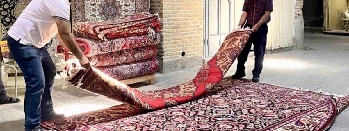 ペルシャ絨毯の折り畳み方