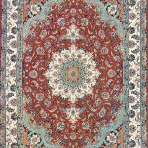 ペルシャ絨毯【ウール】タブリーズ60RAJ（タギーザデ作）205×145(cm)　*X-2