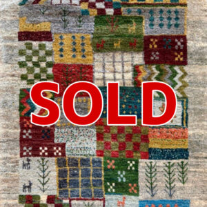 ペルシャ絨毯 【モダン・ギャッベ】105×152(cm) *21