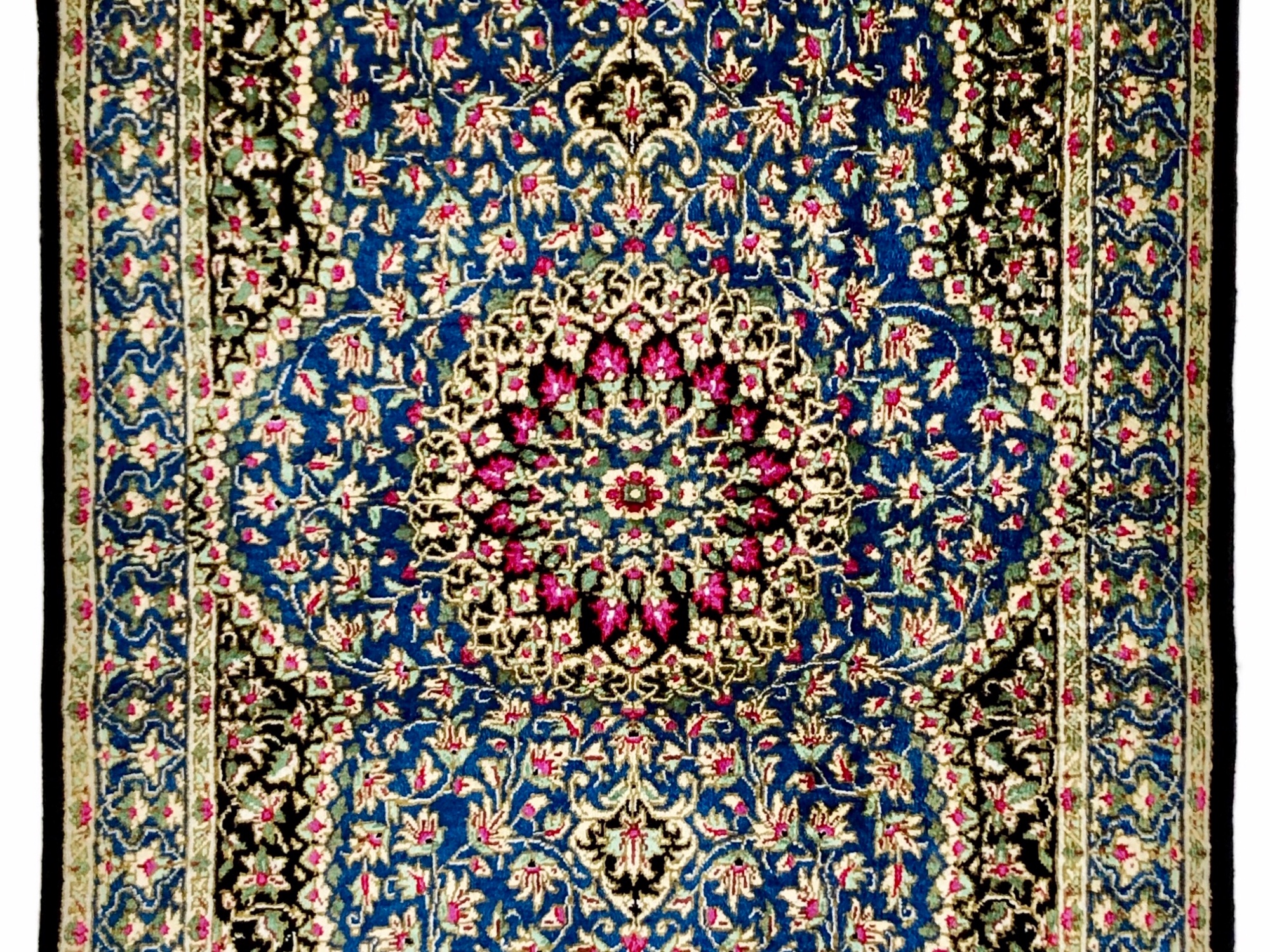 ペルシャ絨毯【シルク】マラゲ産(クム柄) 57×86 玄関マット小 ¥308,000(税込)
