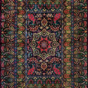 ペルシャ絨毯【逸品シルク】クム（ハジ・ラヒミ作）