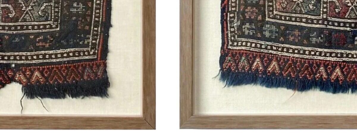ペルシャ絨毯を額装するには？