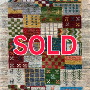 ペルシャ絨毯 【モダン・ギャッベ】105×152(cm)　*21