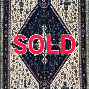 ペルシャ絨毯【高密度トライバルラグ】カシュガイ（カシュクリ）146x104cm