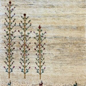 ペルシャ絨毯 【ギャッベ】145x102(cm)     *16344