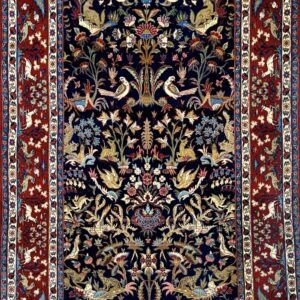 ペルシャ絨毯【セミアンティーク】テヘラン(アクバル・タルサリ作、1940年代)