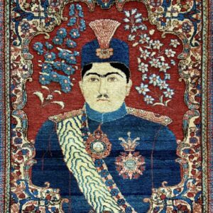 ペルシャ絨毯【アンティーク】カシャーン(モフタシャン、1910年代)