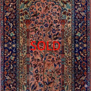 ペルシャ絨毯【コレクターズ・ウール】マンチェスター・カシャーン(1920年頃) 94×62(cm)