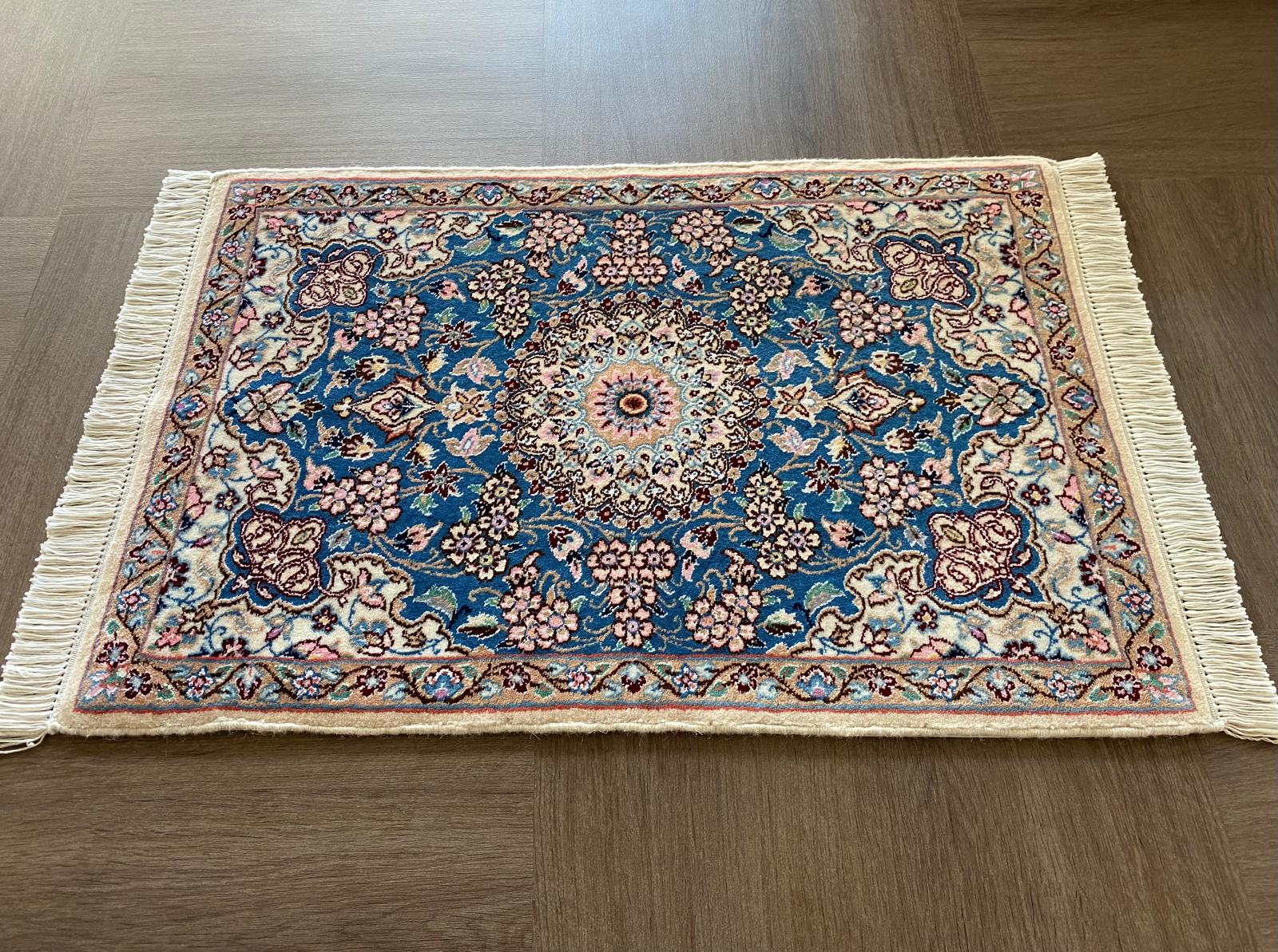 ペルシャ絨毯 ナイン 9la 90×60cm ペルシャ絨毯【ウール】ナイン 9LA 90×60(cm) *P-1359M