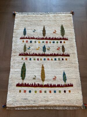 ペルシャ絨毯 【ギャッベ】121x87(cm)  *L25