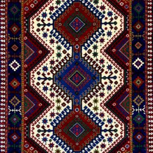 ペルシャ絨毯【トライバルラグ】ヤラメ　104×66(cm) 　19CH