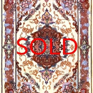 ペルシャ絨毯【ウール】タブリーズ 90×60(cm) *2208MZ