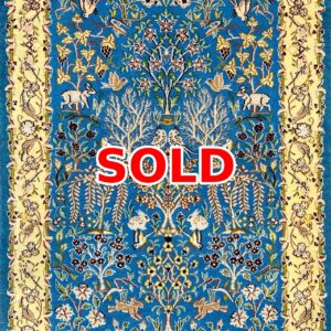 ペルシャ絨毯【逸品ウール】ナイン6LA（パーレバンサファイ作）　177×60(cm)　*5335MW