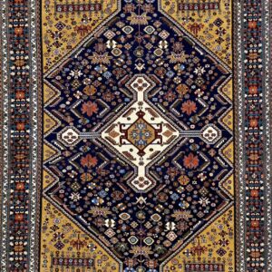 persian-rug-ペルシャ絨毯-カシュガイ族-1950年代セミアンティーク-ウール-146x103-X95jpg1 | ペルシャ絨毯専門店 フルーリア東京