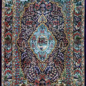 persian-rug-ペルシャ絨毯-クム-ホセイニ工房-シルク-145x100-W5031jpg1 | ペルシャ絨毯専門店 フルーリア東京