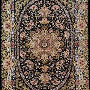 ペルシャ絨毯 【シルク】クム産 ボランディアン工房 120x80cm