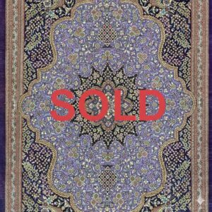 ペルシャ絨毯【シルク】クム　60×90(cm)　"SOLD"